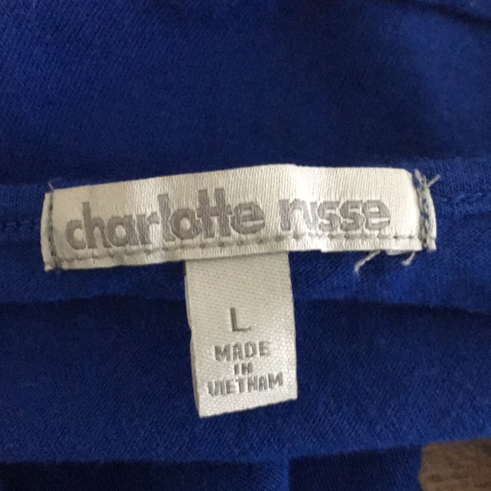 Charlotte Russe crop top. Sz L 💙 - Picture 5 of 5